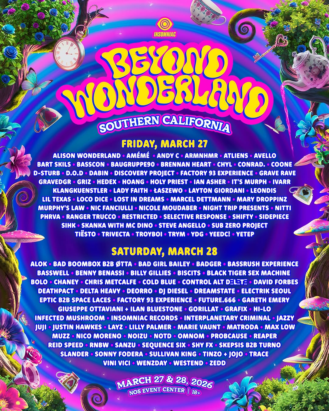 Beyond Wonderland 2026 Returns March 27th + 28th