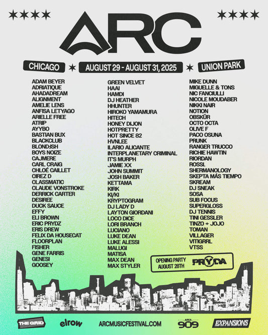 Arc Music Festival - Chicago Returns August 29-31
