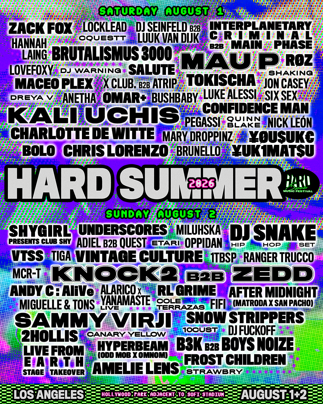 HARD Summer 2026 ARTIST TO SEE